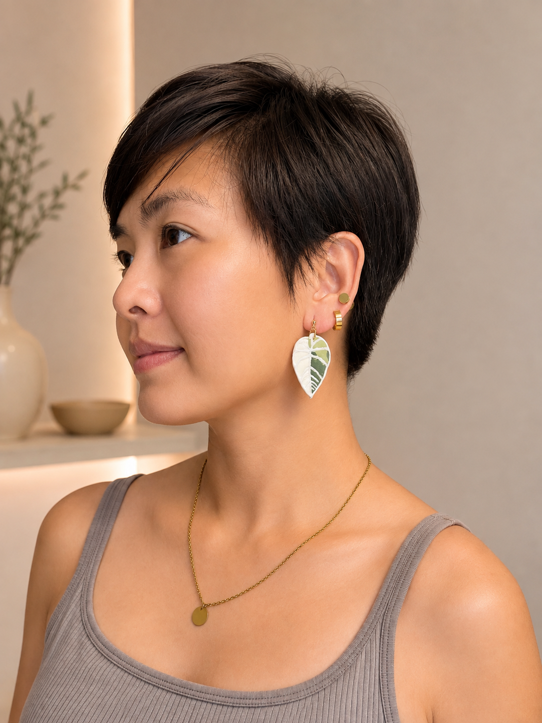 Alocasia Watsoniana Earrings