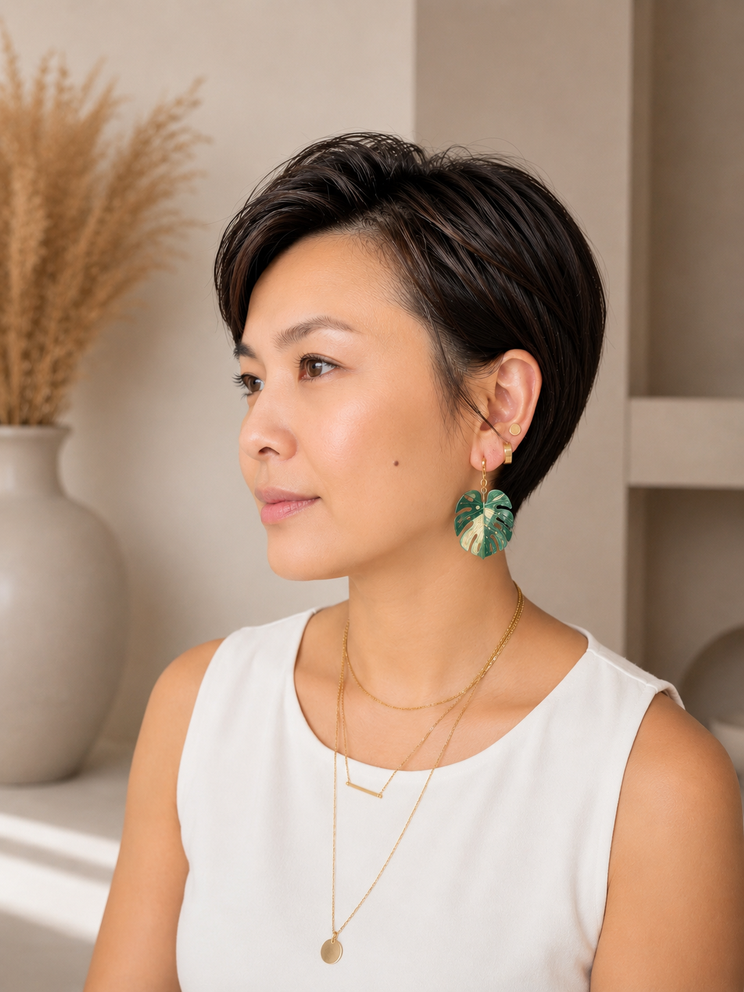 Monstera Yoda Earrings