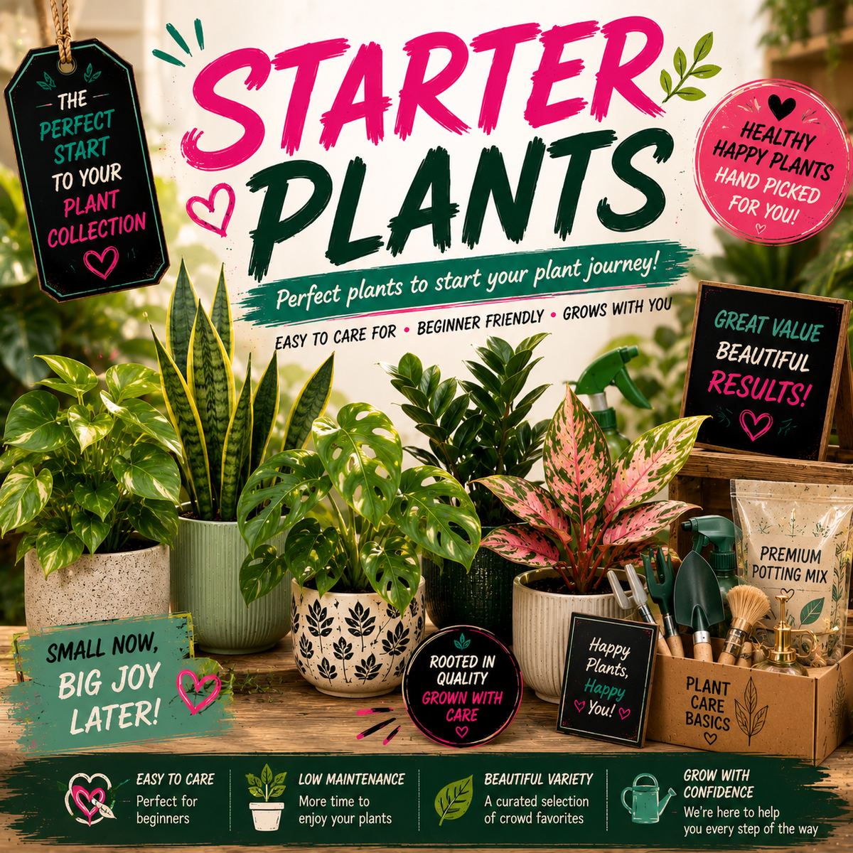 Easy-Care & Beginner Plants