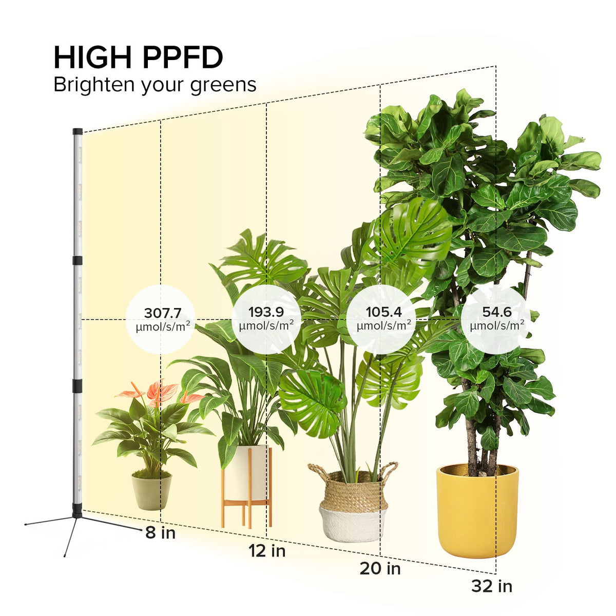 SANSI T10 80W LED Standing Grow Light (US/CA ONLY)