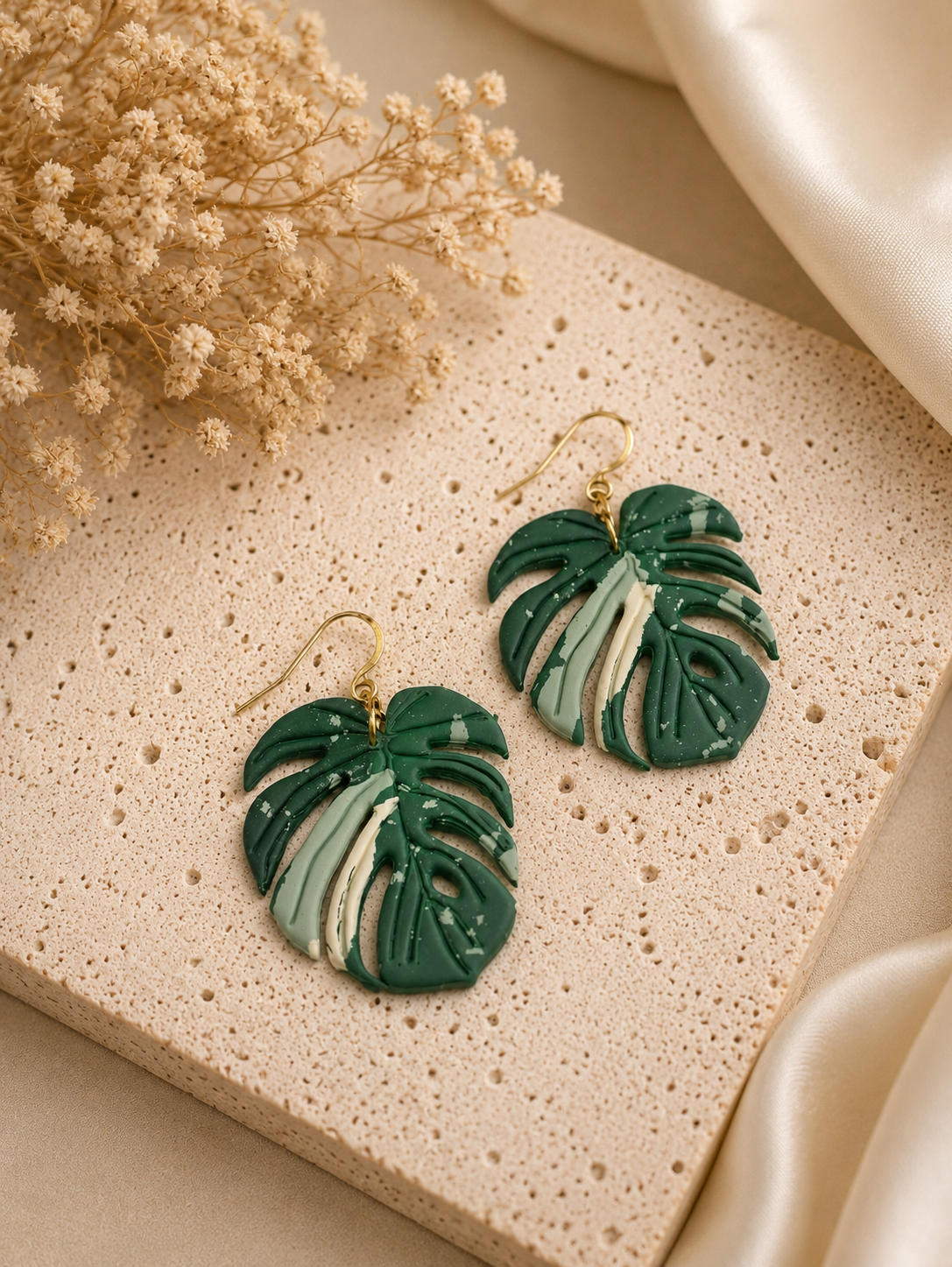 Monstera Yoda Earrings
