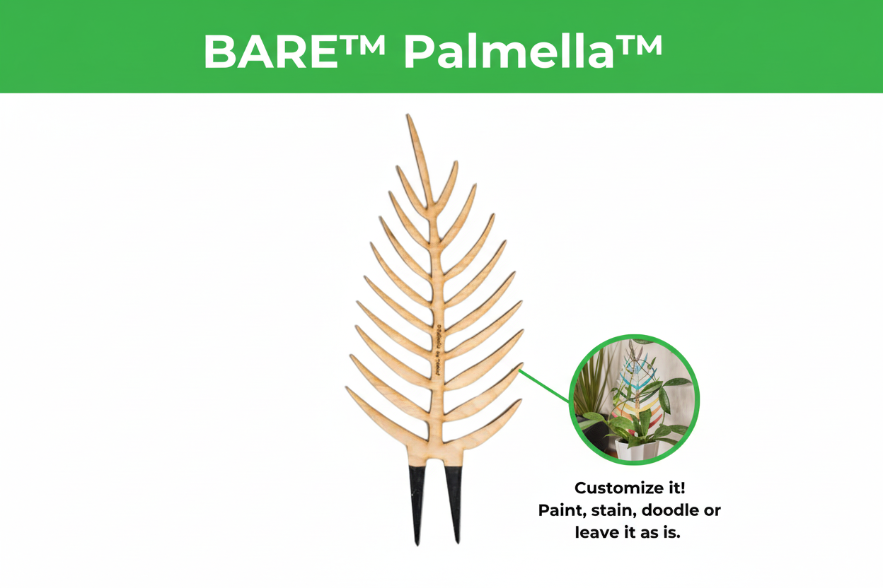 BARE™ Palmella™ - Customizable wooden plant support - Inspired by the Palm leaf