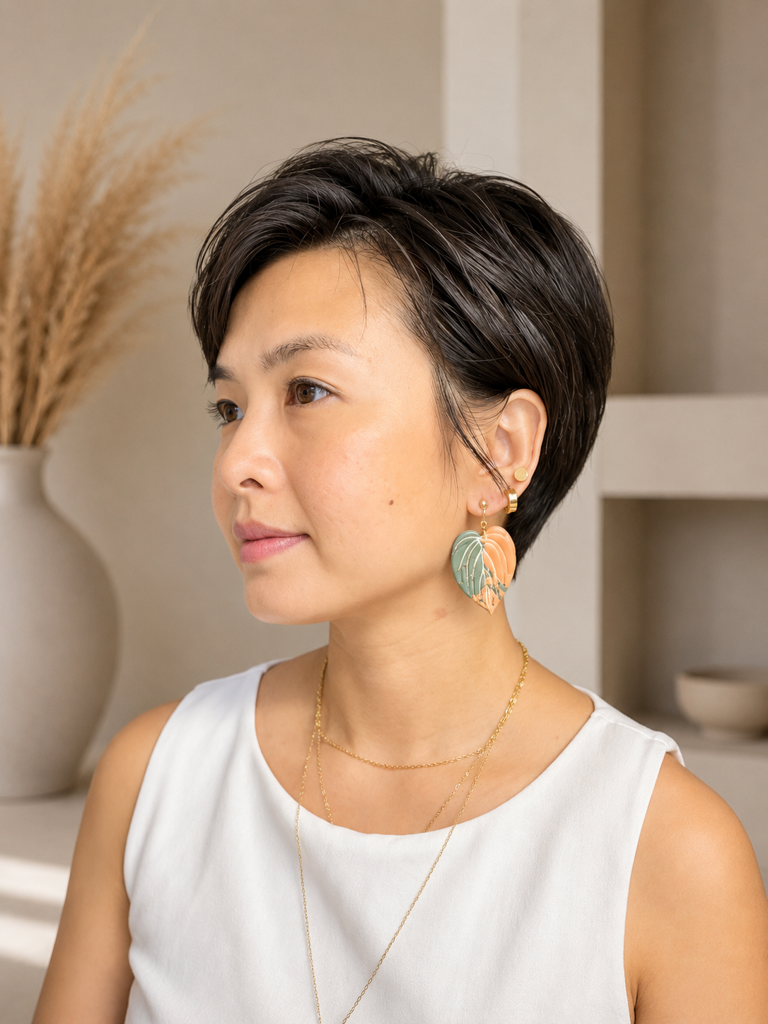 Pink Mican Earrings