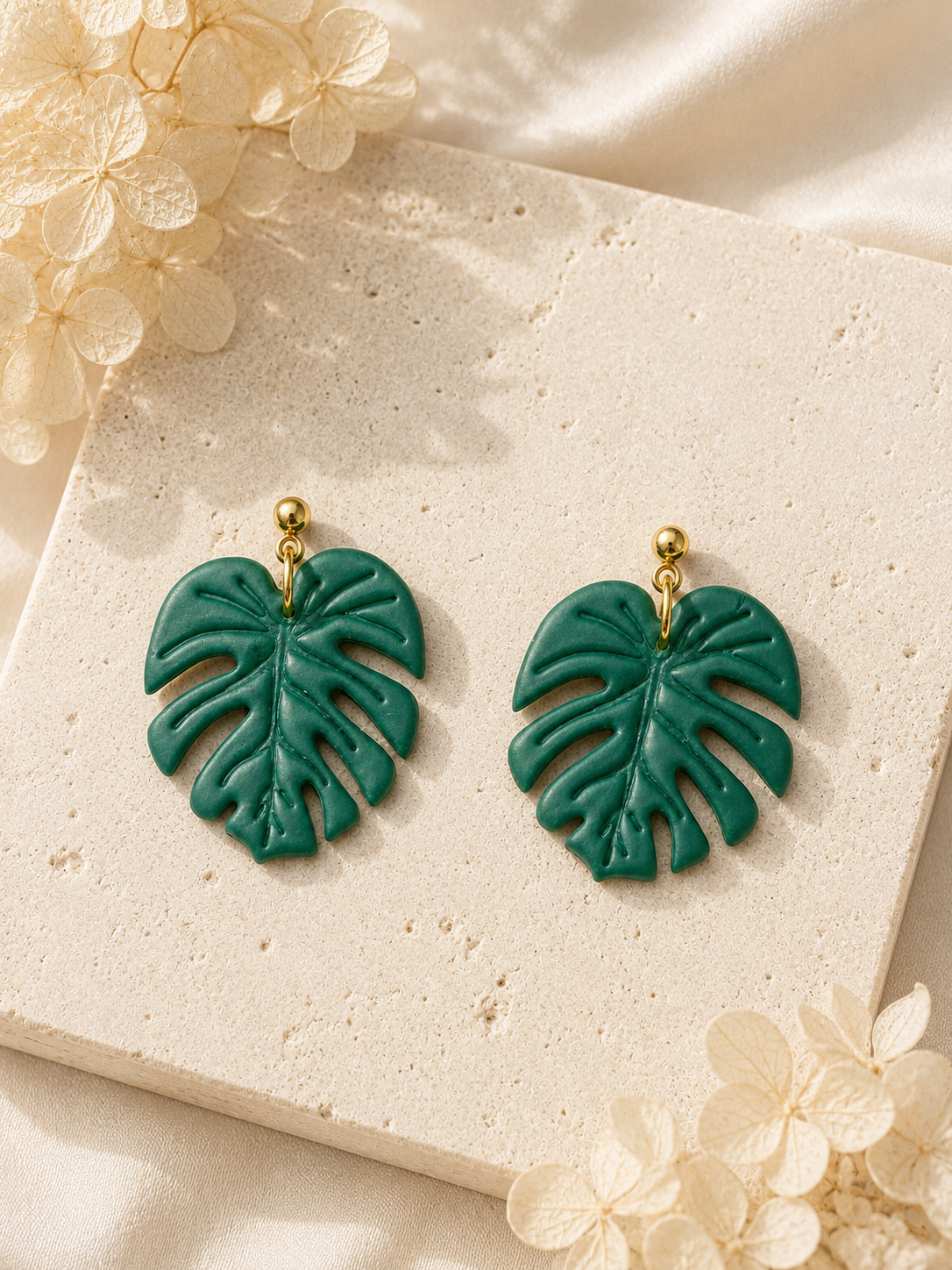 Monstera Deliciosa Earrings
