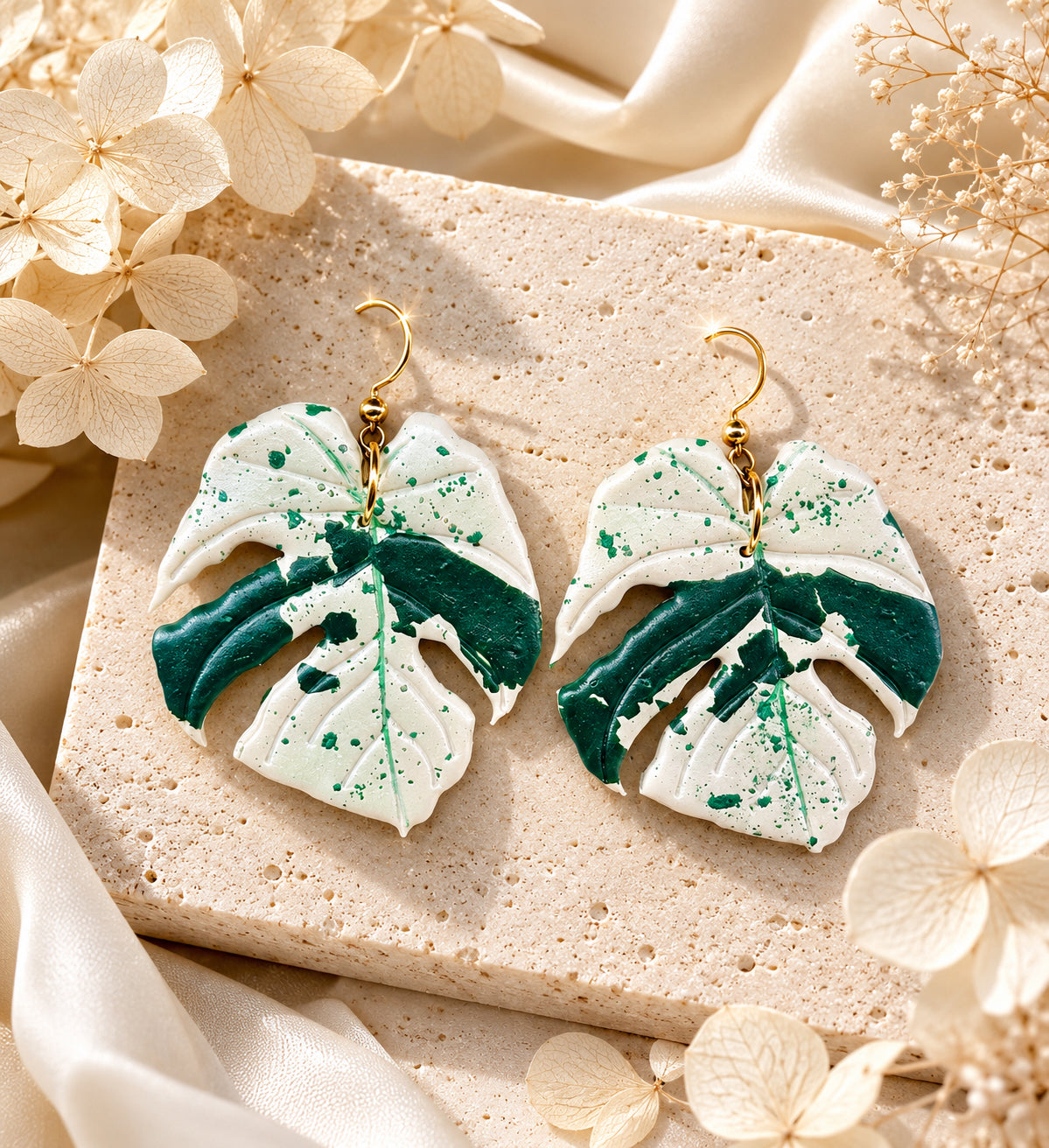 Monstera Bulbasaur Earrings